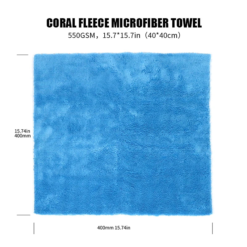 Coral Fleece Microfiber Highly Absorbent Cleaning Cloths, Reusable Kitchen Towels,Cleaning Glass, Kitchens, Bathrooms,Automotive - My Store