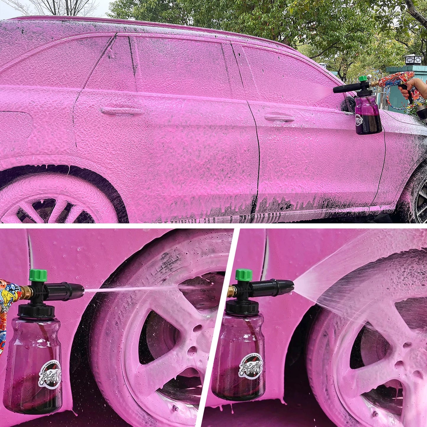 Car Foam Wash Snow Foam Lance Foam Nozzle Foam Cannon Foam Generator for Daewoo Hammer Karcher Huter Makita High Pressure Washer - My Store