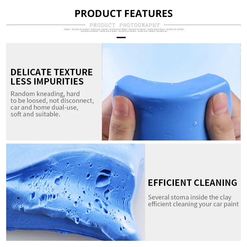 1-3Pcs Clay Bar Detailing Auto Car Clean Wash Cleaner Sludge Mud Remove Magic Blue Car Cleaning Car Brush Car Accessories - My Store