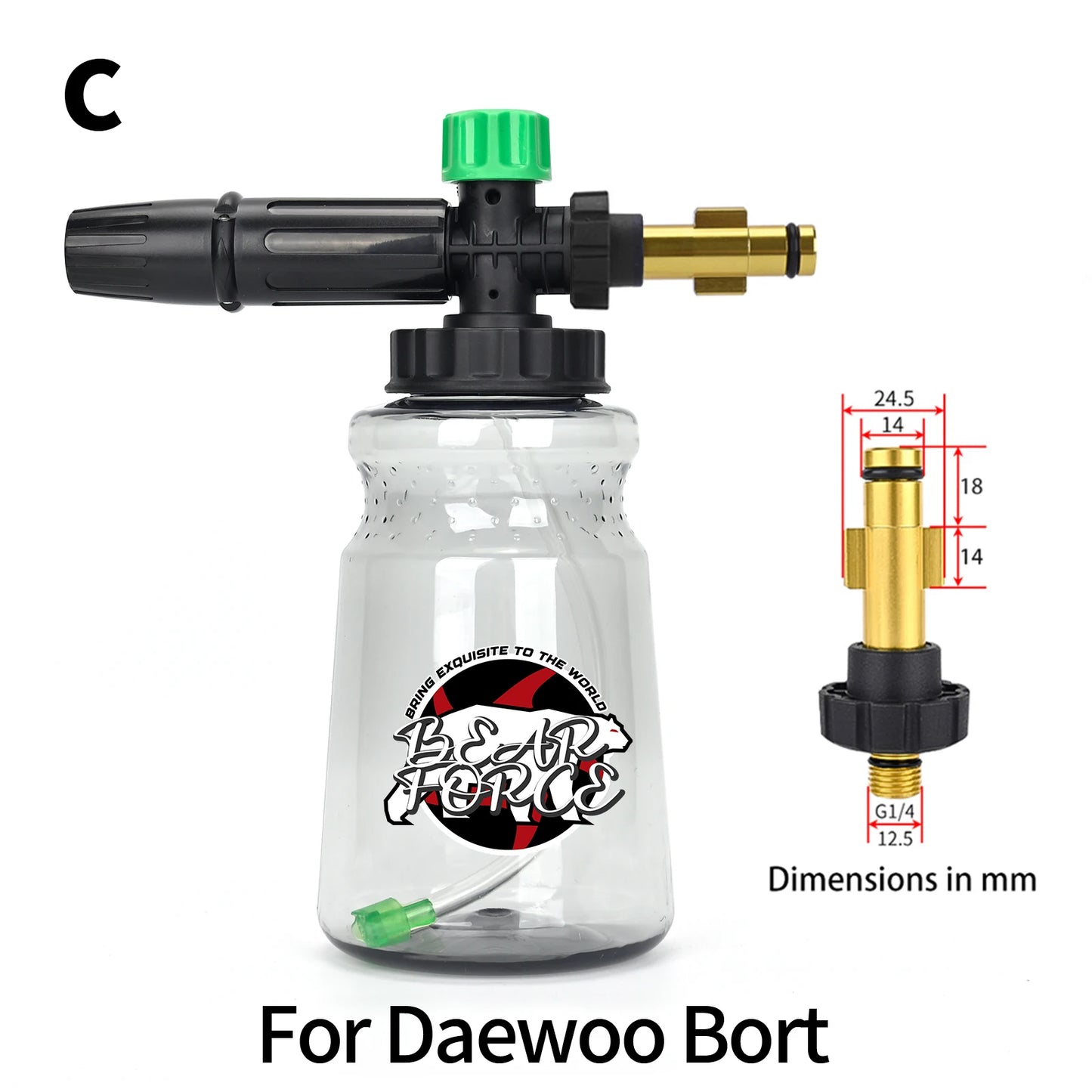 Car Foam Wash Snow Foam Lance Foam Nozzle Foam Cannon Foam Generator for Daewoo Hammer Karcher Huter Makita High Pressure Washer - My Store