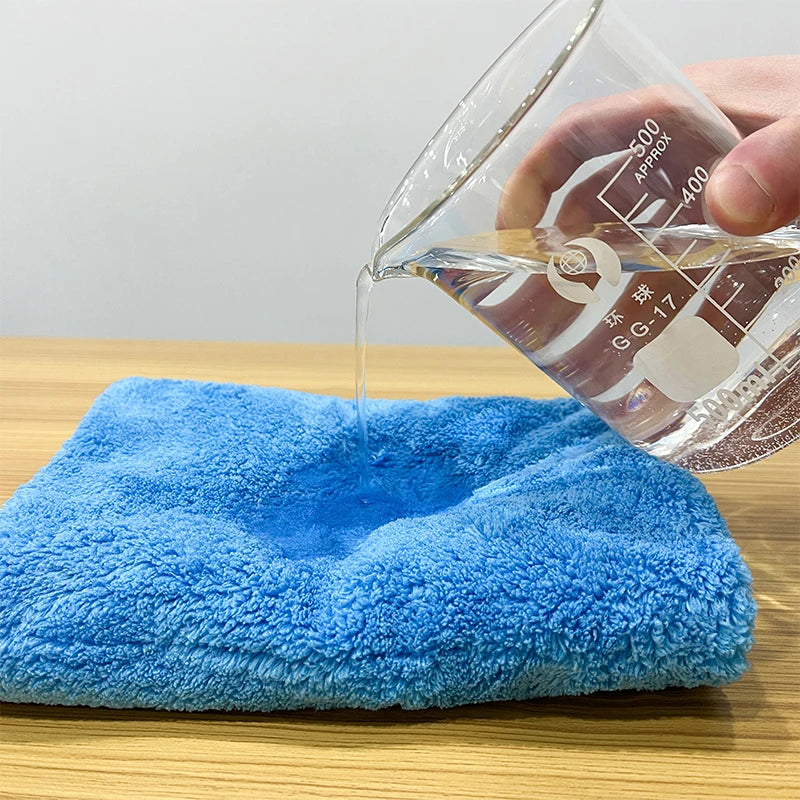 Coral Fleece Microfiber Highly Absorbent Cleaning Cloths, Reusable Kitchen Towels,Cleaning Glass, Kitchens, Bathrooms,Automotive - My Store