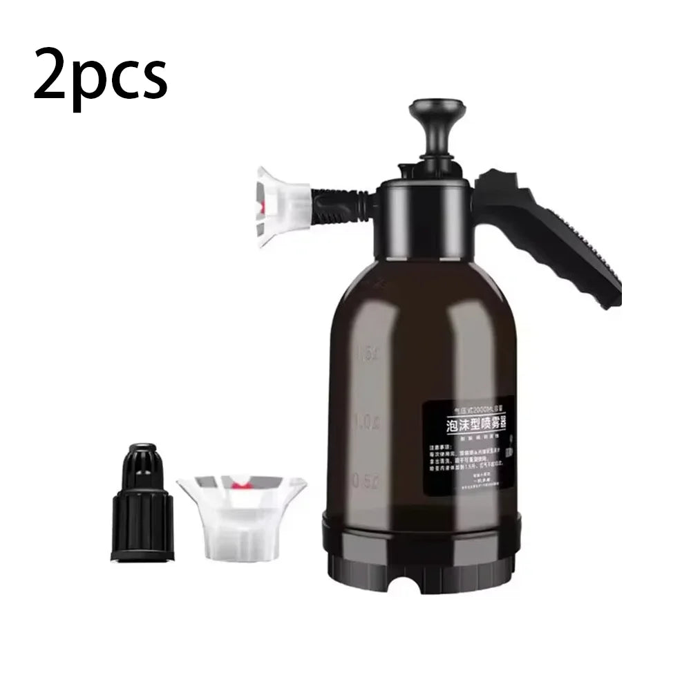 1/2pcs 2L Hand Pump Foam Sprayer Pneumatic Washer Foam Snow Foam High Pressure Car Wash Spray Bottle for Car Home Cleaning - My Store