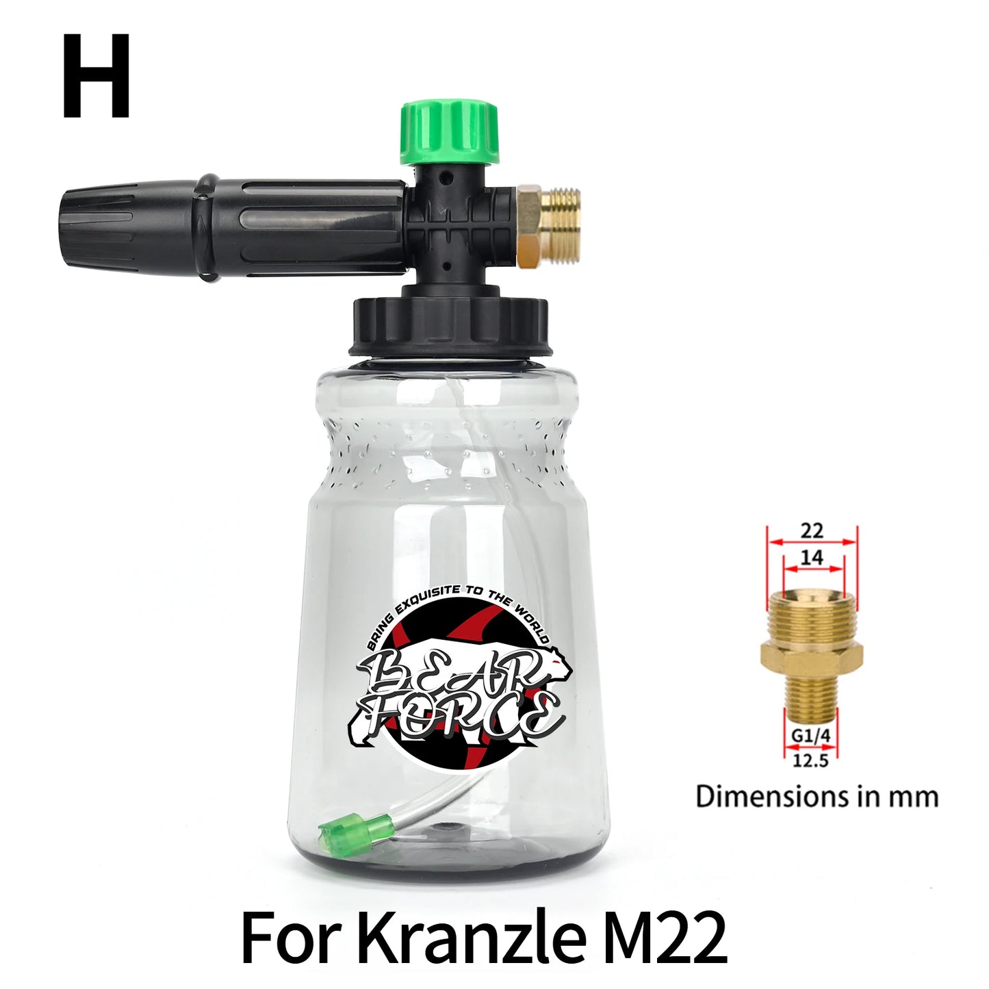 Car Foam Wash Snow Foam Lance Foam Nozzle Foam Cannon Foam Generator for Daewoo Hammer Karcher Huter Makita High Pressure Washer - My Store