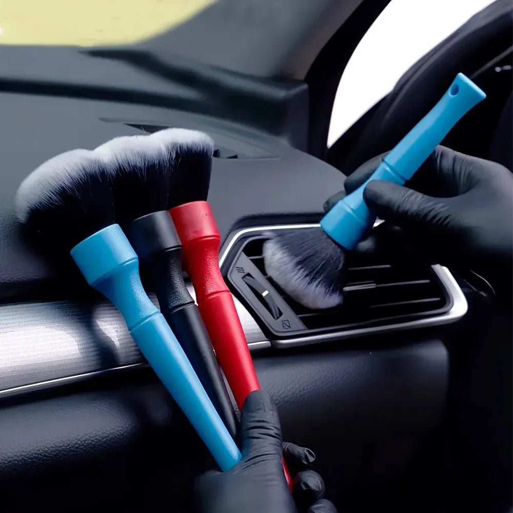 Car Ultra-Soft Detailing Brush Soft Auto Interior Detail Brush with Synthetic Bristles Duster Brush Auto Cleaning Accessories - Matedetail