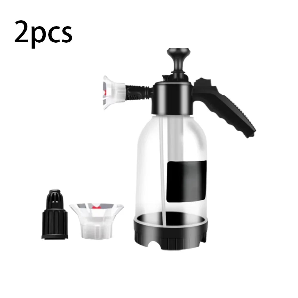 1/2pcs 2L Hand Pump Foam Sprayer Pneumatic Washer Foam Snow Foam High Pressure Car Wash Spray Bottle for Car Home Cleaning - My Store
