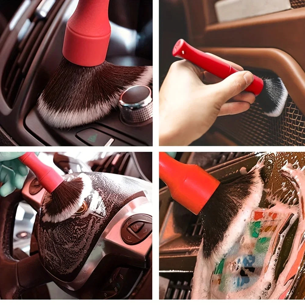 Car Ultra-Soft Detailing Brush Soft Auto Interior Detail Brush with Synthetic Bristles Duster Brush Auto Cleaning Accessories - Matedetail