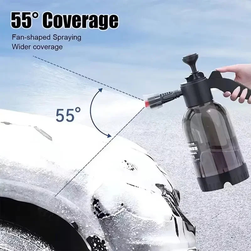 1/2pcs 2L Hand Pump Foam Sprayer Pneumatic Washer Foam Snow Foam High Pressure Car Wash Spray Bottle for Car Home Cleaning - My Store