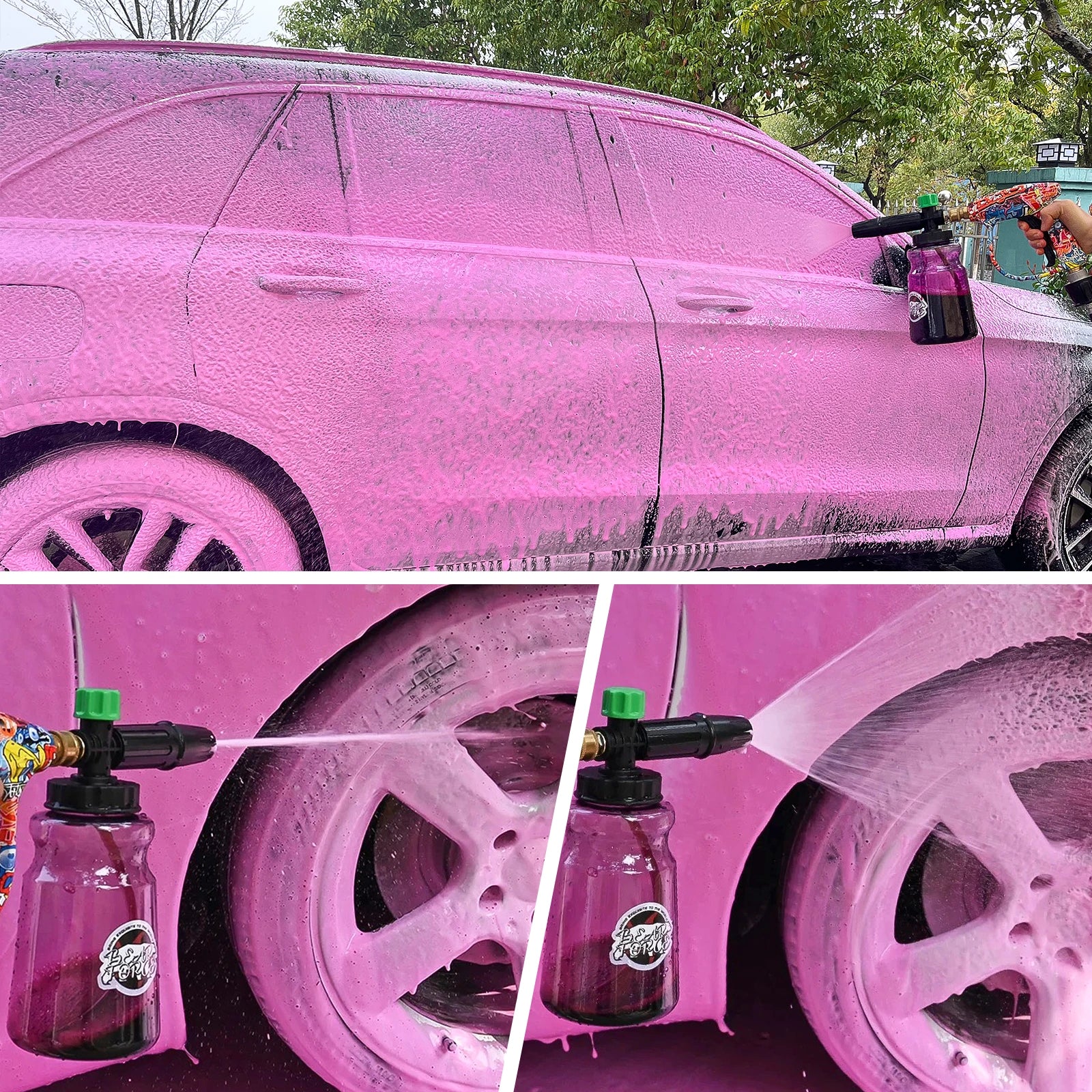 Car Foam Wash Snow Foam Lance Foam Nozzle Foam Cannon Foam Generator for Daewoo Hammer Karcher Huter Makita High Pressure Washer - My Store