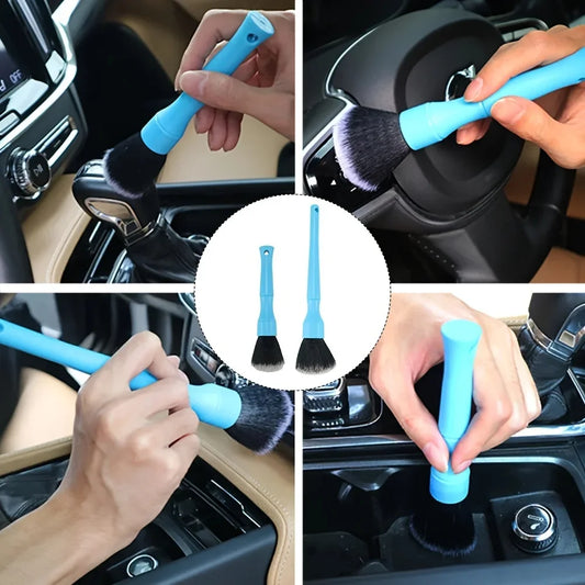 Car Ultra-Soft Detailing Brush Soft Auto Interior Detail Brush with Synthetic Bristles Duster Brush Auto Cleaning Accessories - Matedetail