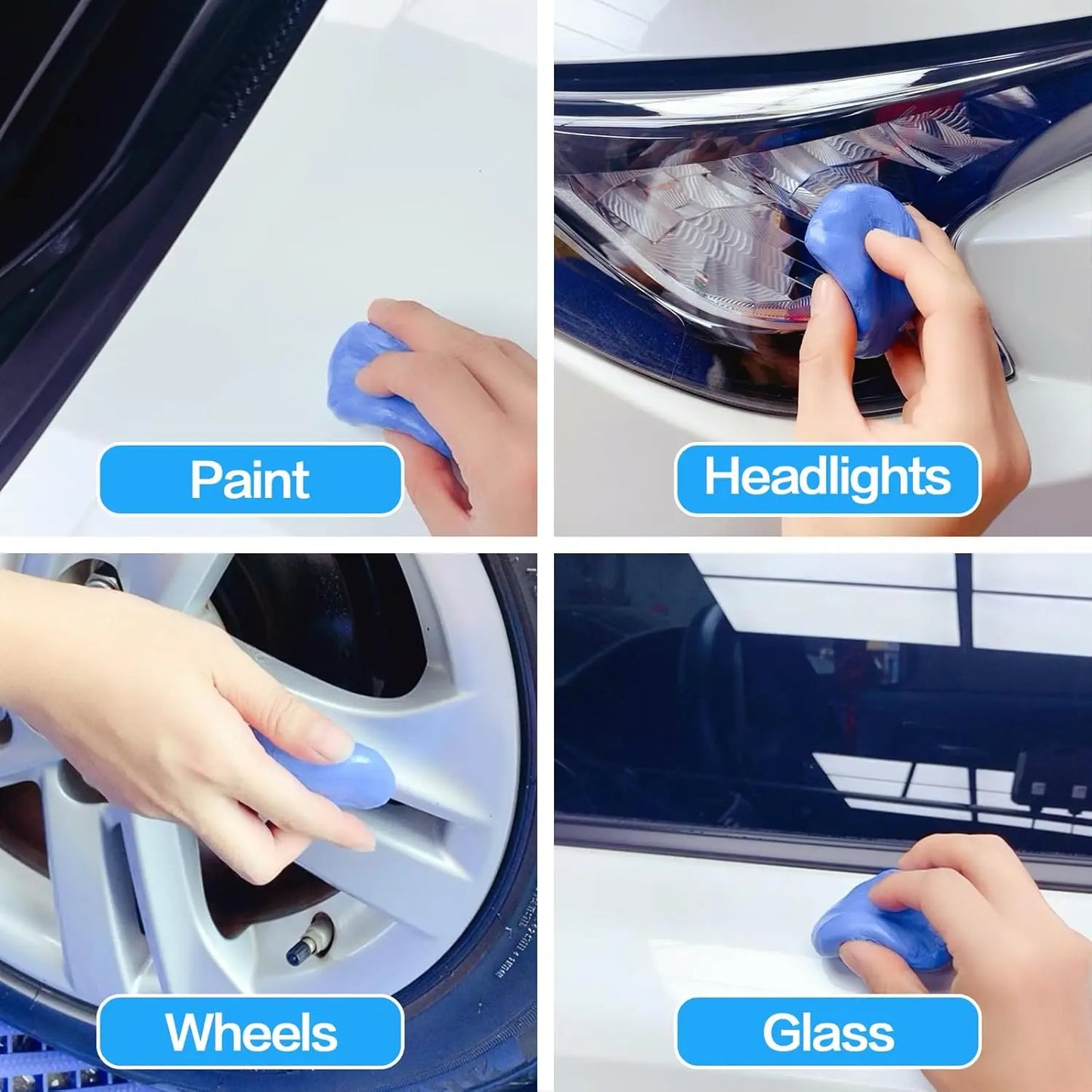 1-3Pcs Clay Bar Detailing Auto Car Clean Wash Cleaner Sludge Mud Remove Magic Blue Car Cleaning Car Brush Car Accessories - My Store