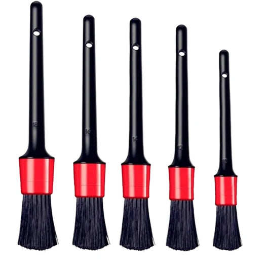 1/5pcs Car Cleaning Brush Kit Automotive Detail Brushes For Car Interior Detailing Brush Set Wheel Rims Clean Brush Plastic - My Store